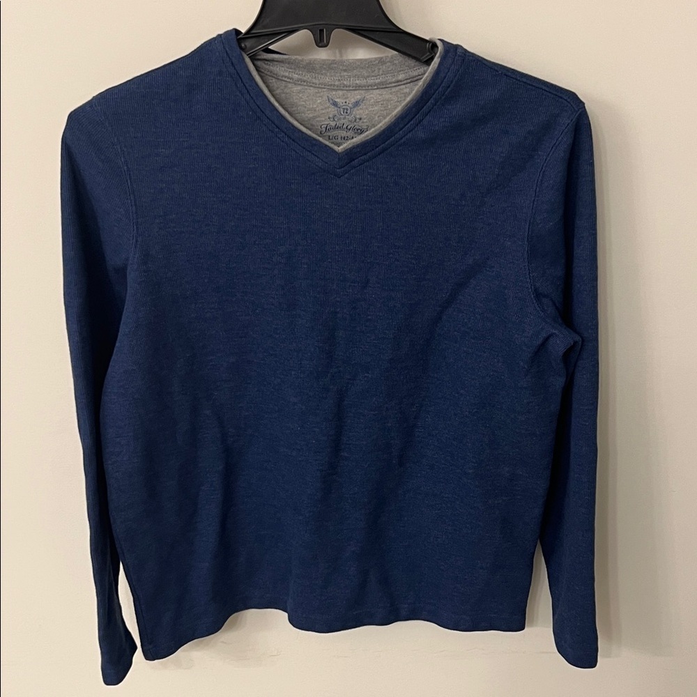 ❗️Faded Glory Men's Deep Blue V-Neck Sweater